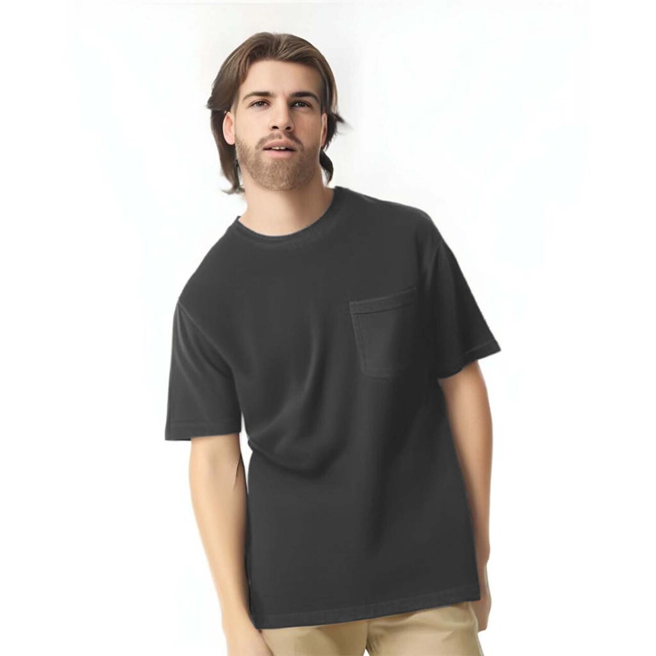 Comfort Colors® Garment Dyed Heavyweight Pocket Crewneck Short Sleeve T-Shirt
